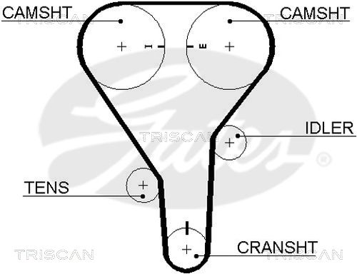 TRISCAN Vezérműszíj 86455341XS_TRIS