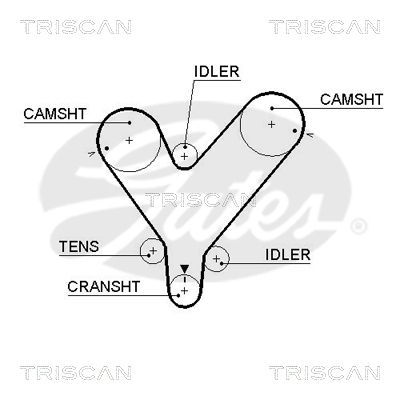 TRISCAN Vezérműszíj 86455342XS_TRIS