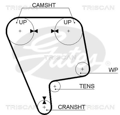 TRISCAN Vezérműszíj 86455348XS_TRIS