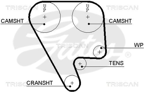 TRISCAN Vezérműszíj 86455349XS_TRIS