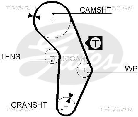 TRISCAN Vezérműszíj 86455350XS_TRIS