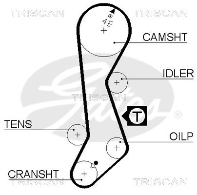 TRISCAN Vezérműszíj 86455358XS_TRIS