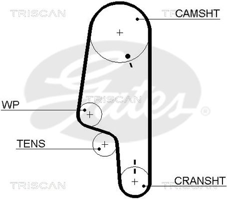 TRISCAN Vezérműszíj 86455427XS_TRIS