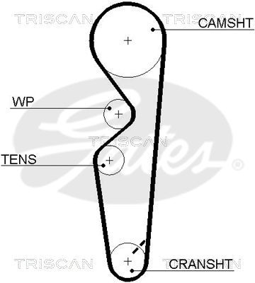 TRISCAN Vezérműszíj 86455431XS_TRIS