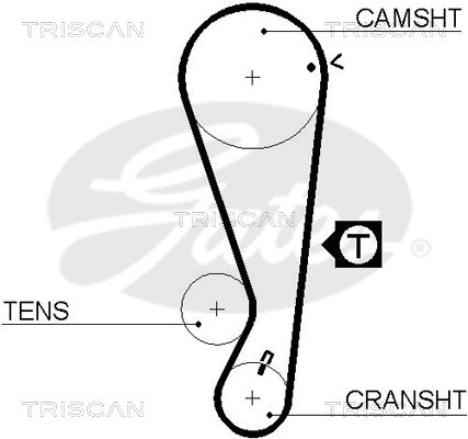 TRISCAN Vezérműszíj 86455434XS_TRIS