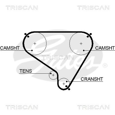 TRISCAN Vezérműszíj 86455448XS_TRIS