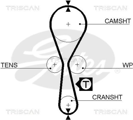 TRISCAN Vezérműszíj 86455454XS_TRIS