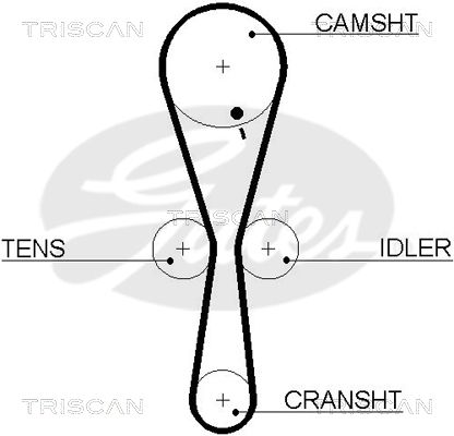 TRISCAN Vezérműszíj 86455465XS_TRIS