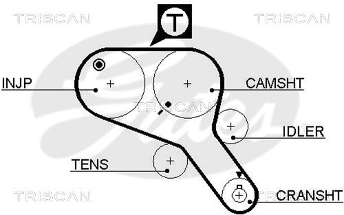 TRISCAN Vezérműszíj 86455466XS_TRIS