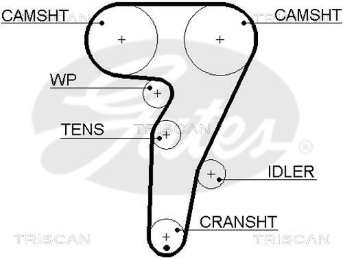 TRISCAN Vezérműszíj 86455469XS_TRIS