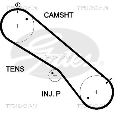 TRISCAN Vezérműszíj 86455474XS_TRIS