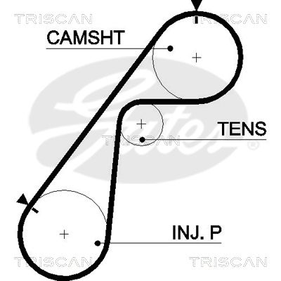 TRISCAN Vezérműszíj 86455478XS_TRIS