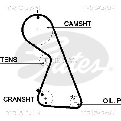 TRISCAN Vezérműszíj 86455481XS_TRIS