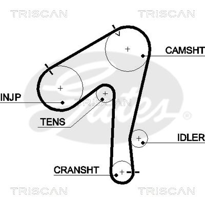 TRISCAN Vezérműszíj 86455483XS_TRIS