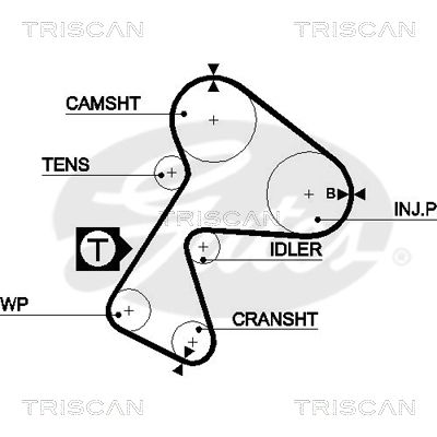 TRISCAN Vezérműszíj 86455484XS_TRIS