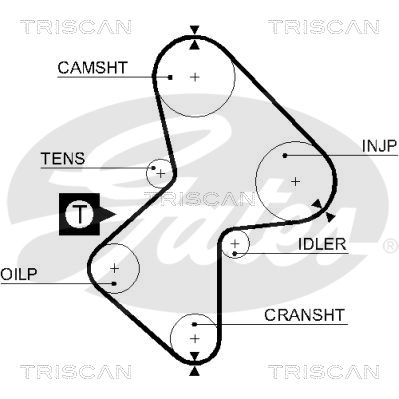 TRISCAN Vezérműszíj 86455486XS_TRIS