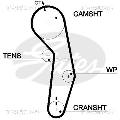 TRISCAN Vezérműszíj 86455489XS_TRIS