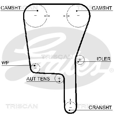 TRISCAN Vezérműszíj 86455490XS_TRIS