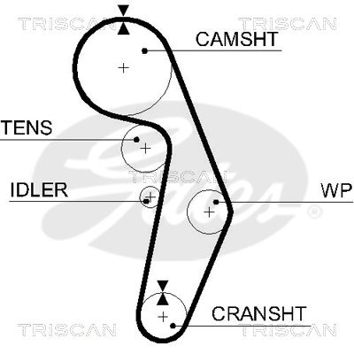 TRISCAN Vezérműszíj 86455491XS_TRIS