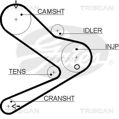 TRISCAN Vezérműszíj 86455495XS_TRIS