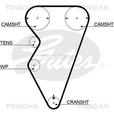 TRISCAN Vezérműszíj 86455497XS_TRIS