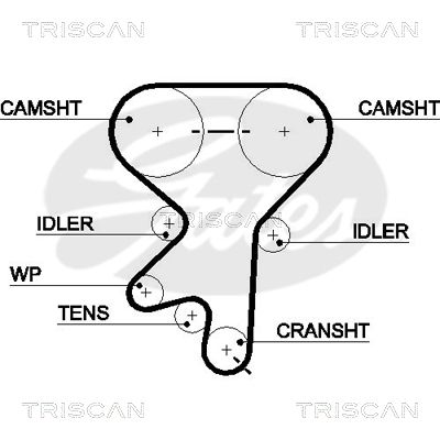 TRISCAN Vezérműszíj 86455499XS_TRIS