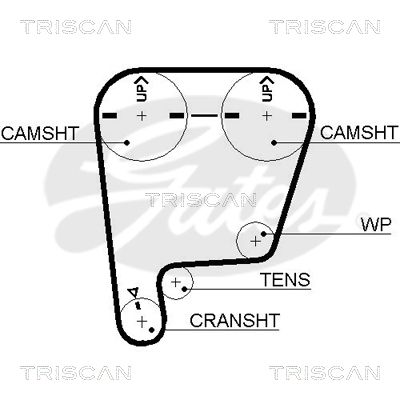 TRISCAN Vezérműszíj 86455505XS_TRIS