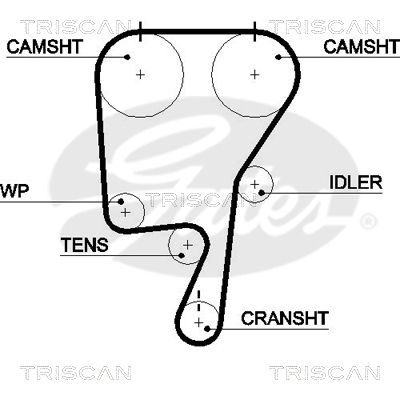 TRISCAN Vezérműszíj 86455509XS_TRIS