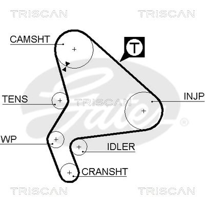 TRISCAN Vezérműszíj 86455524XS_TRIS