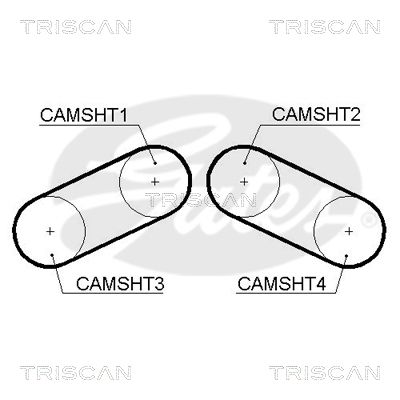 TRISCAN Vezérműszíj 86455526XS_TRIS