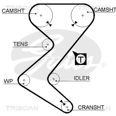 TRISCAN Vezérműszíj 86455528XS_TRIS