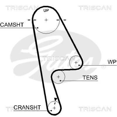 TRISCAN Vezérműszíj 86455529XS_TRIS