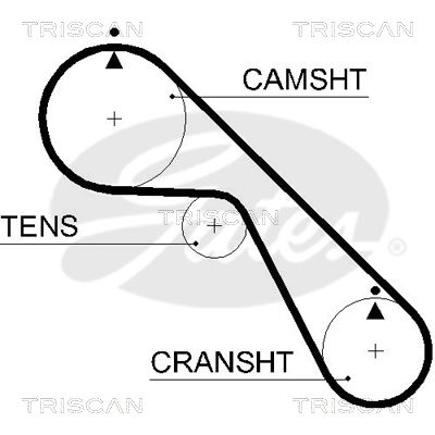 TRISCAN Vezérműszíj 86455530XS_TRIS