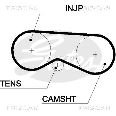 TRISCAN Vezérműszíj 86455531XS_TRIS