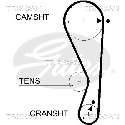 TRISCAN Vezérműszíj 86455535XS_TRIS