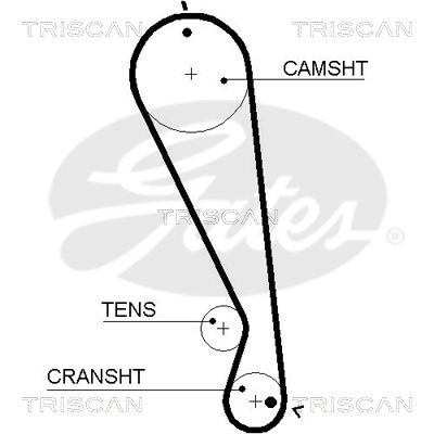 TRISCAN Vezérműszíj 86455591XS_TRIS