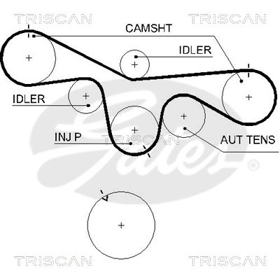 TRISCAN Vezérműszíj 86455594XS_TRIS