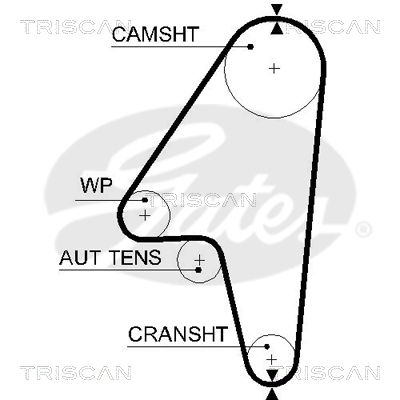 TRISCAN Vezérműszíj 86455597XS_TRIS