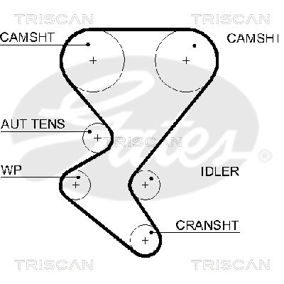 TRISCAN Vezérműszíj 86455599XS_TRIS