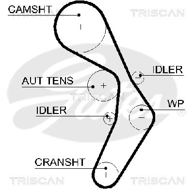 TRISCAN Vezérműszíj 86455604XS_TRIS