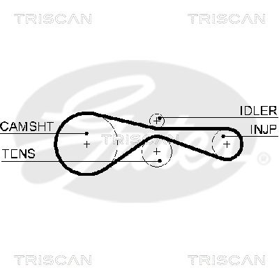 TRISCAN Vezérműszíj 86455614XS_TRIS