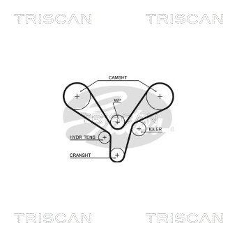 TRISCAN Vezérműszíj 86455636XS_TRIS