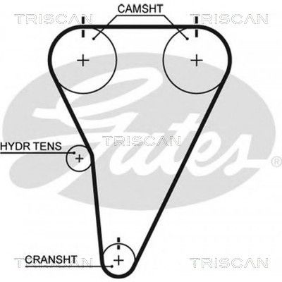 TRISCAN Vezérműszíj 8645T215_TRIS