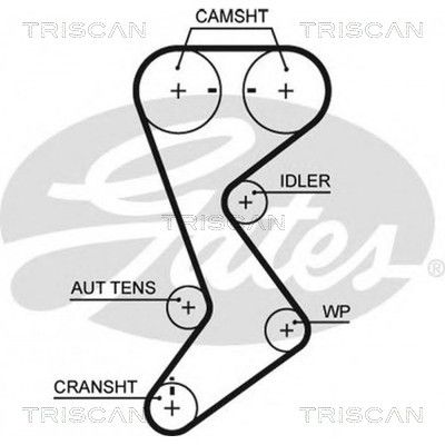 TRISCAN Vezérműszíj 8645T265_TRIS