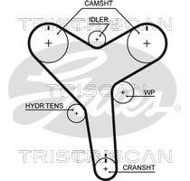 TRISCAN Vezérműszíj 8645T271_TRIS