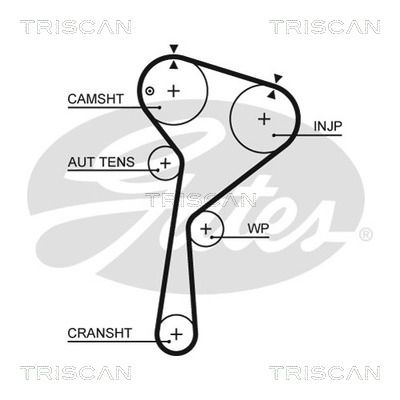 TRISCAN Vezérműszíj 86455675XS_TRIS