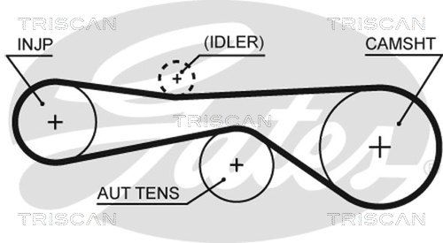 TRISCAN Vezérműszíj 86455676XS_TRIS