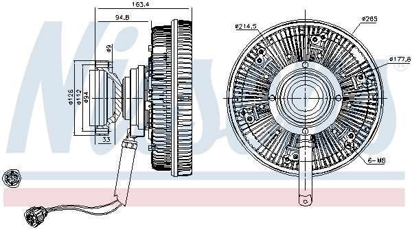 NISSENS Hűtőventillátor kuplung 86253_NIS