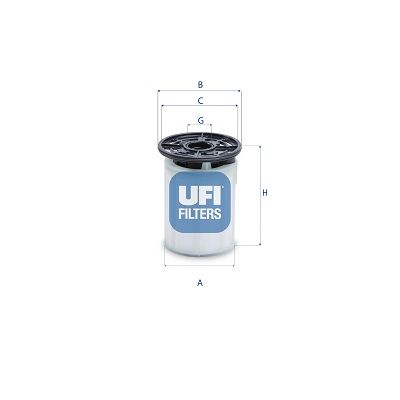 UFI Üzemanyagszűrő 26.H2O.04_UFI