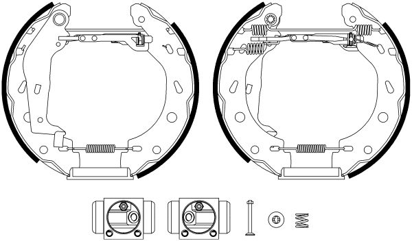 HELLA Fékpofa 8DB355022-961